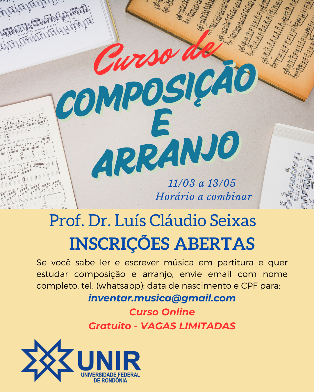 Curso de Composição e Arranjo 2025-1